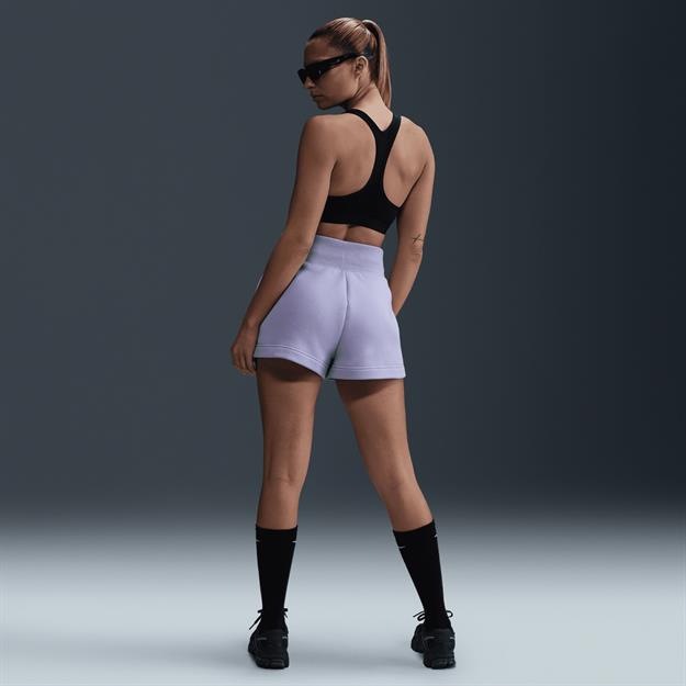 Nike Sportswear Phoenix Fleece Yüksel Belli Bol Şort - Lila