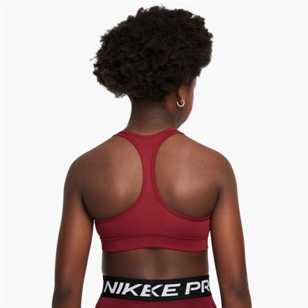 Nike Swoosh Genç Kız Spor Sütyeni - Bordo