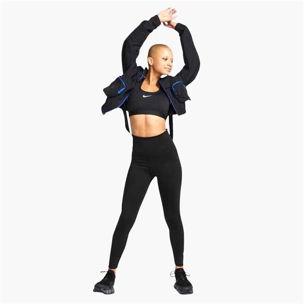 Nike Swoosh Medium Support Dolgulu Spor Sütyeni - Siyah