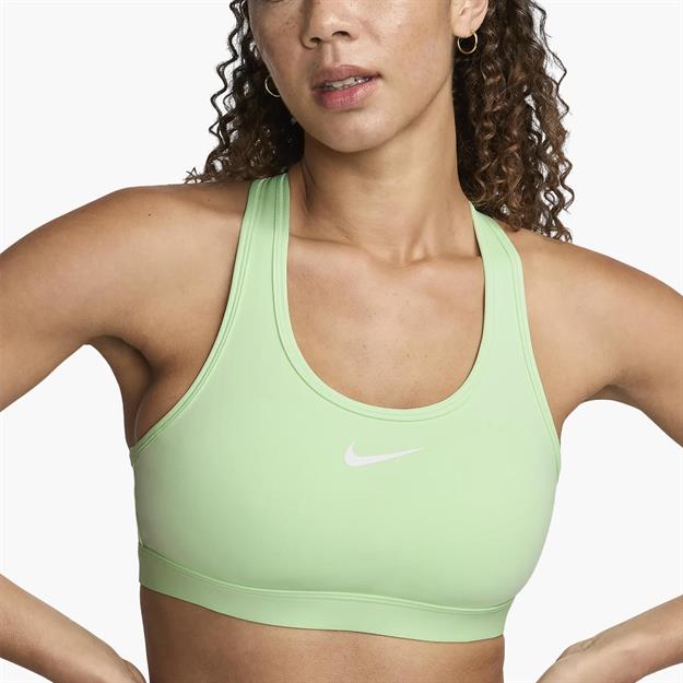 Nike Swoosh Medium Support Dolgulu Spor Sütyeni - Açık Yeşil