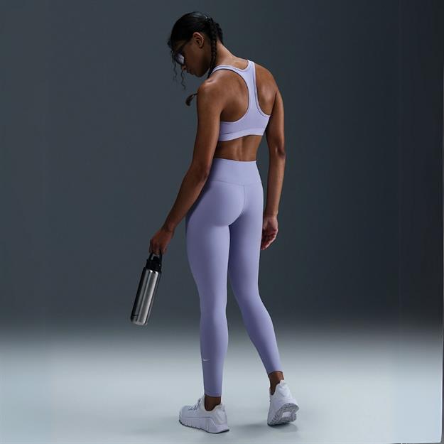 Nike Swoosh Medium Support Dolgulu Spor Sütyeni - Lila