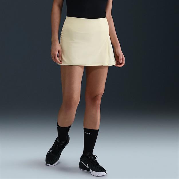 Nike Victory Dri-FIT Düz Tenis Eteği - Sarı