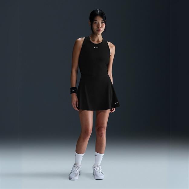 Nike Victory Dri-FIT Fırfırlı Tenis Eteği - Siyah