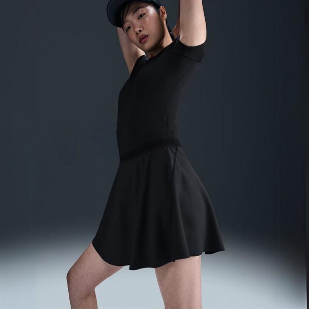 NikeCourt Ace Advantage Dri-FIT Tenis Eteği - Siyah