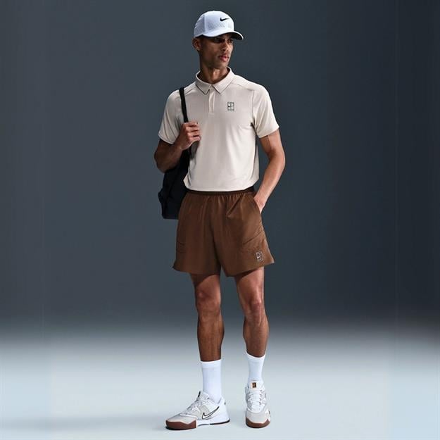 NikeCourt Advantage Dri-FIT 15 cm Tenis Şortu - Kahverengi