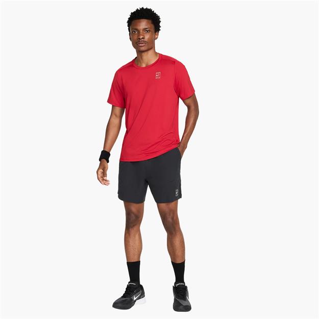 NikeCourt Advantage Dri-FIT 15 cm Tenis Şortu - Siyah
