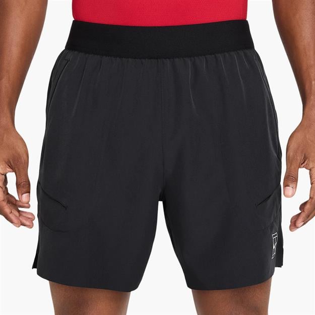 NikeCourt Advantage Dri-FIT 15 cm Tenis Şortu - Siyah