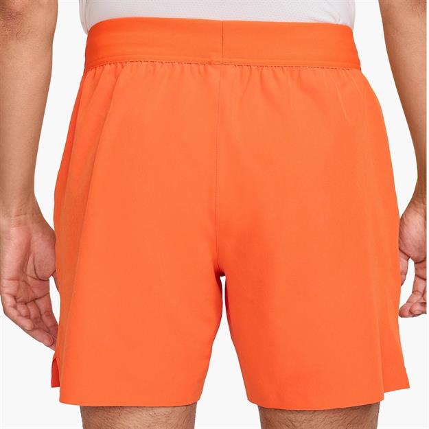 NikeCourt Advantage Dri-FIT 15 cm Tenis Şortu - Turuncu