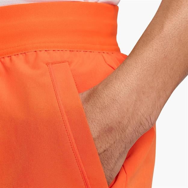 NikeCourt Advantage Dri-FIT 15 cm Tenis Şortu - Turuncu