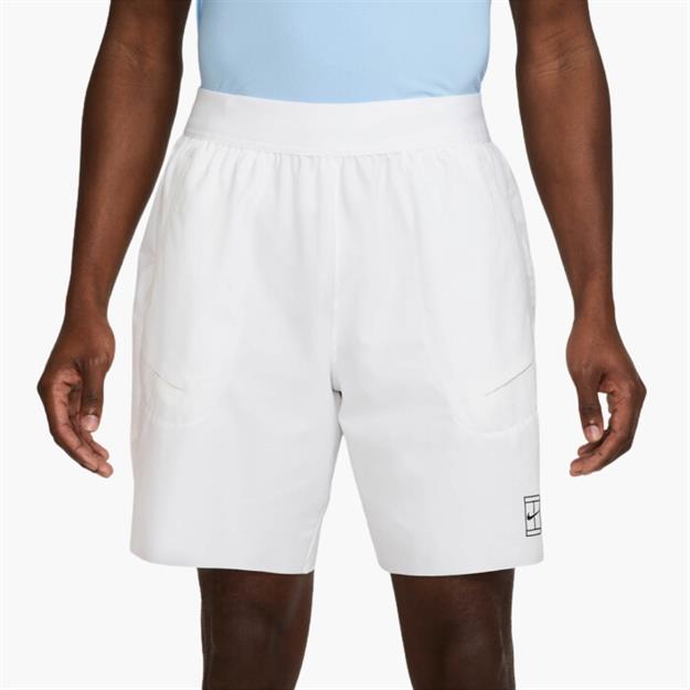 NikeCourt Advantage Dri-FIT 20 cm Tenis Şortu - Beyaz