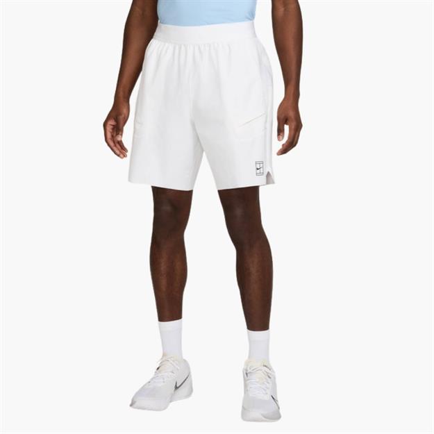 NikeCourt Advantage Dri-FIT 20 cm Tenis Şortu - Beyaz