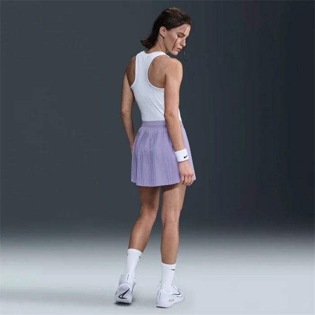NikeCourt Advantage Dri-FIT Pileli Tenis Eteği - Lila