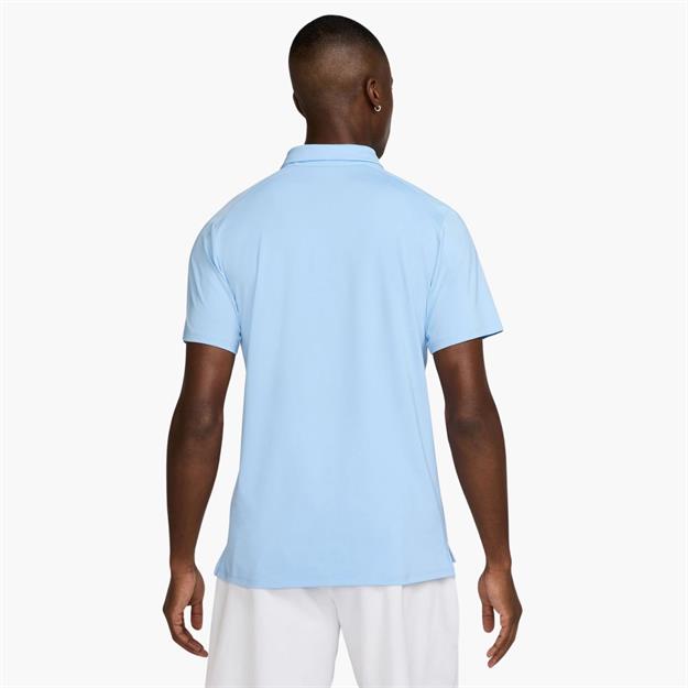 NikeCourt Advantage Dri-FIT Polo Yaka Tenis T-Shirt - Mavi