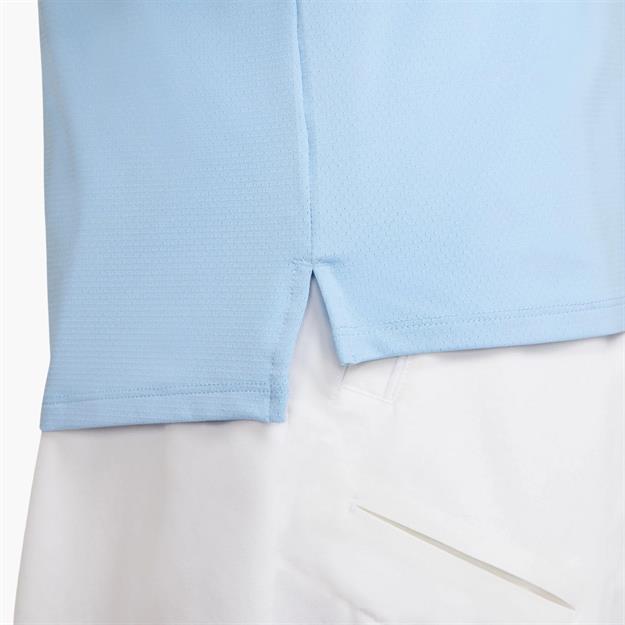 NikeCourt Advantage Dri-FIT Polo Yaka Tenis T-Shirt - Mavi