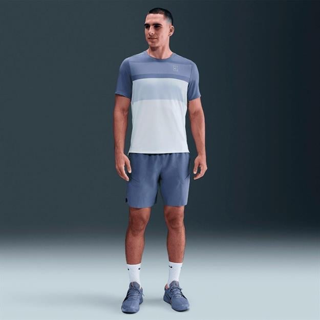 NikeCourt Advantage Tenis T-Shirt - Lacivert-Beyaz