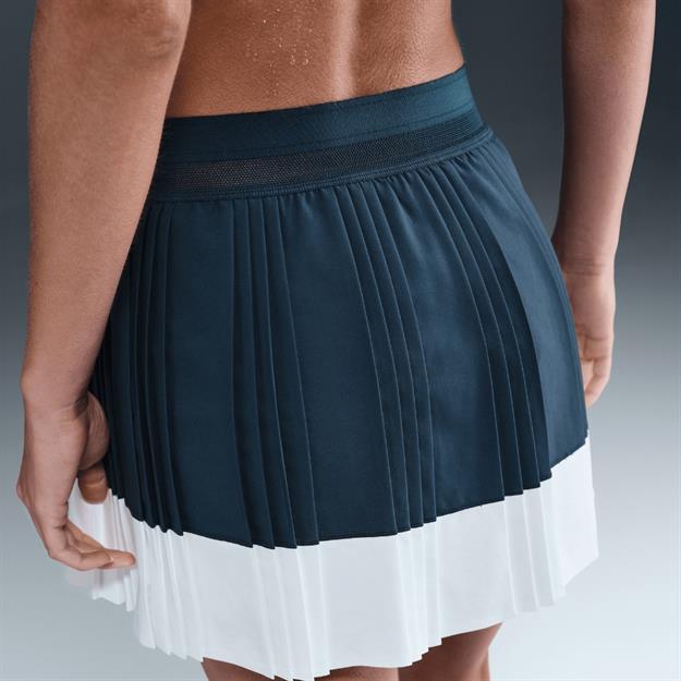 NikeCourt Dri-FIT Advantage Pileli Tenis Eteği - Lacivert