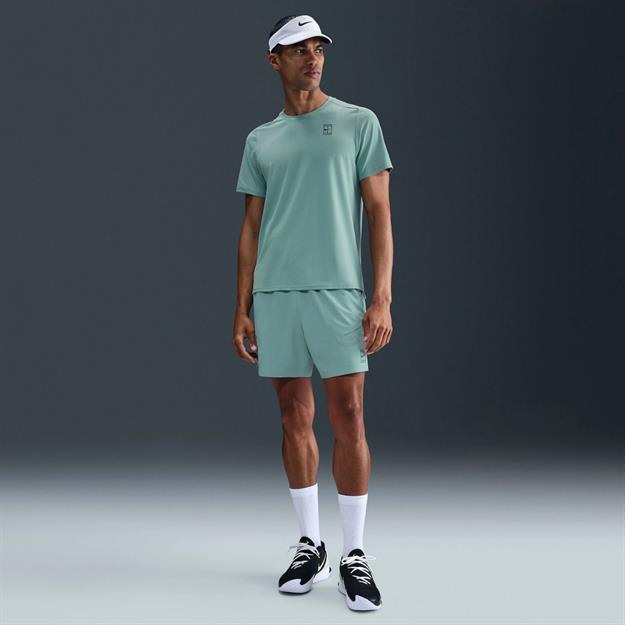 NikeCourt Dri-FIT Advantage Tenis T-Shirt -Yeşil