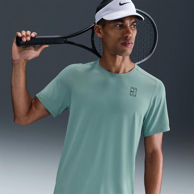 NikeCourt Dri-FIT Advantage Tenis T-Shirt -Yeşil