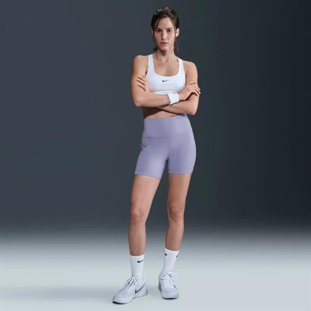 NikeCourt Dri-FIT Cepli Tenis Şortu - Lila