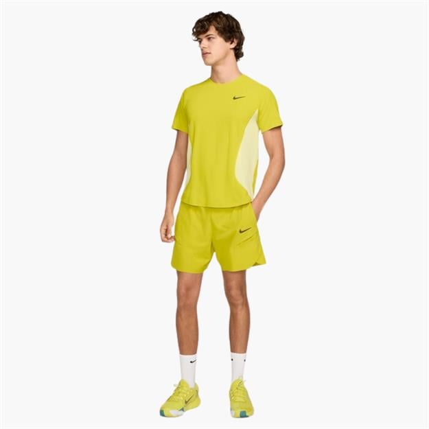 NikeCourt Slam Dri-FIT 15 cm Tenis Şortu - Sarı