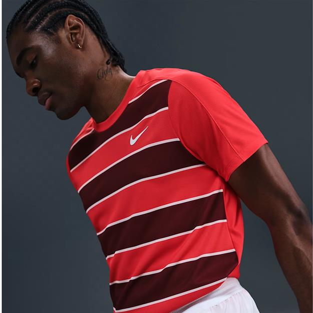 NikeCourt Slam Dri-FIT ADV Erkek Tişört - Kırmızı