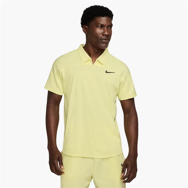 NikeCourt Slam Dri-FIT ADV Polo Yaka Tenis T-Shirt - Sarı