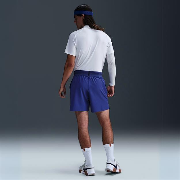 NikeCourt Slam Dri-FIT Erkek Tenis Şortu 15 cm - Lacivert