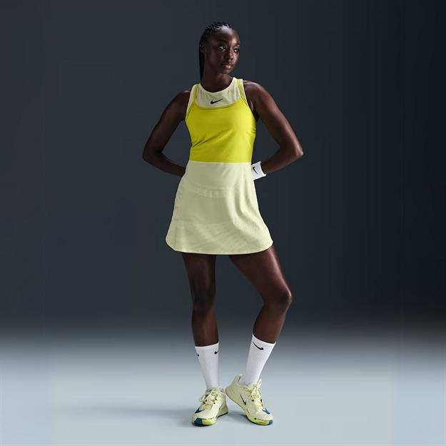 NikeCourt Slam Dri-FIT Tenis Elbisesi - Sarı