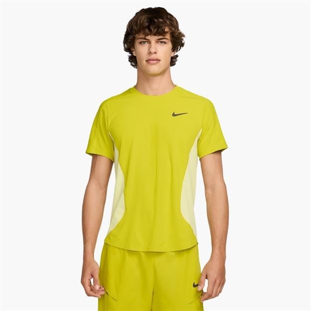 NikeCourt Slam Dri-FIT Tenis T-Shirt - Sarı