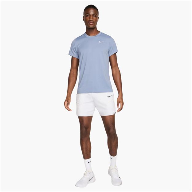 NikeCourt Victory Dri-FIT Tenis T-Shirt - Açık Mavi