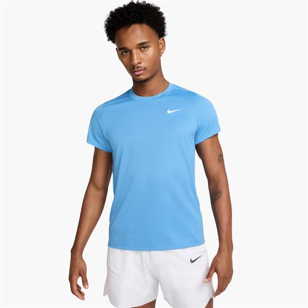 NikeCourt Victory Dri-FIT Tenis T-Shirt - Mavi