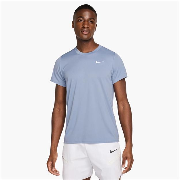 NikeCourt Victory Dri-FIT Tenis T-Shirt - Açık Mavi