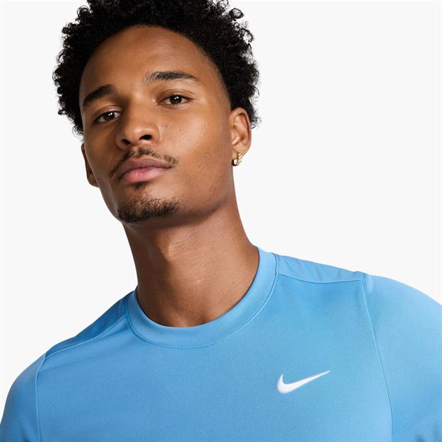 NikeCourt Victory Dri-FIT Tenis T-Shirt - Mavi