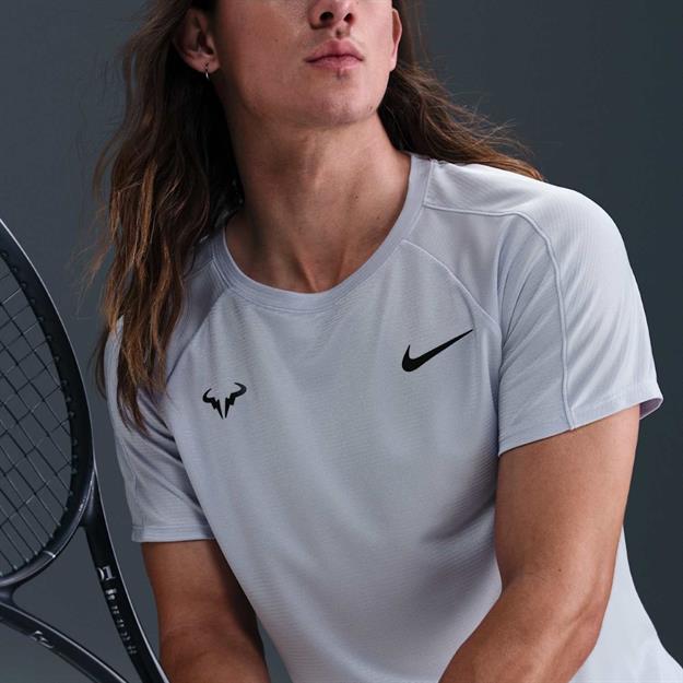 Rafa Nike Dri-FIT ADV Tenis T-Shirt - Gri Mavi