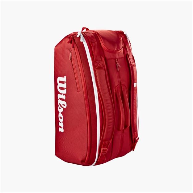 Wilson Super Tour 15li Raket Çantası - Kırmızı