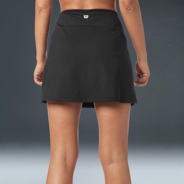 Wilson Team Flat Front Siyah Tenis Eteği