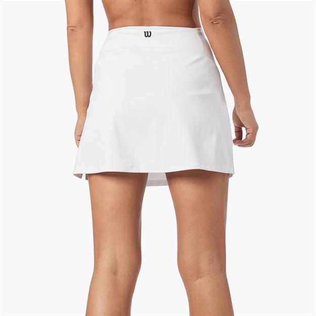 Wilson Team Flat Front Beyaz Tenis Eteği