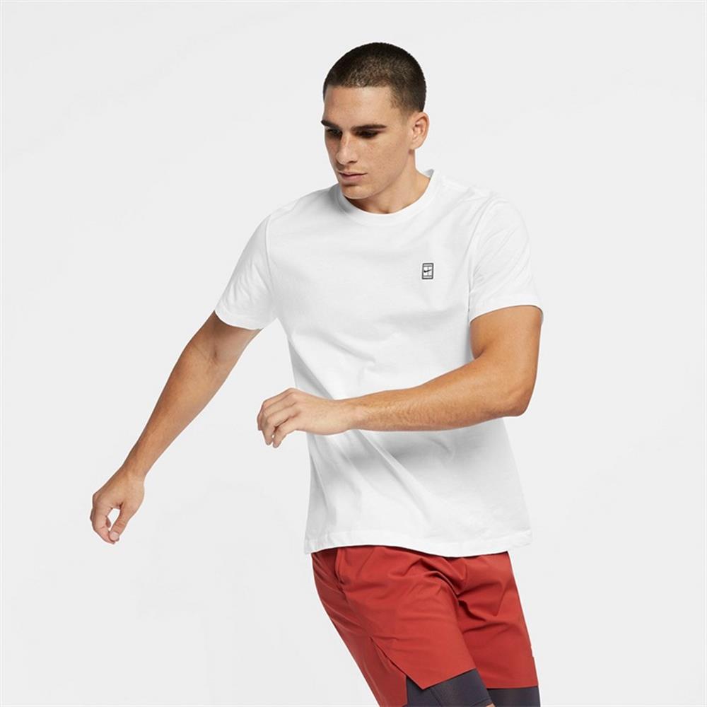 NIKE COURT/NIKE TENNIS/Tシャツ&ハーフパンツ3点セット Nike Court Men's Tennis T-Shirt - Beyaz - BV5809-101