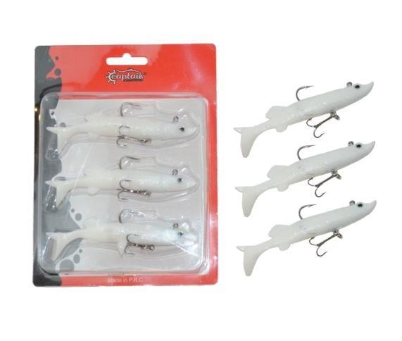 Captain 3067 Pluse Soft 12cm Turna Silikonu 3lü Set Suni Yem