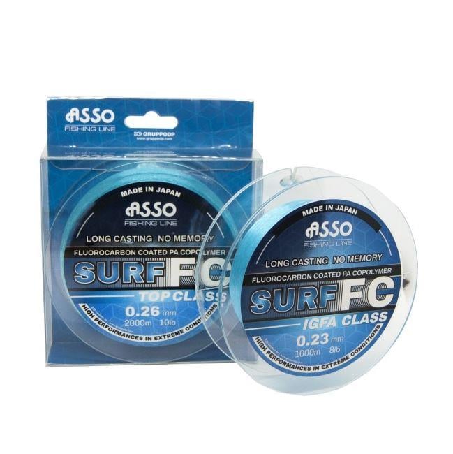 Asso Surf FC COATED Copolymer 1.000mt Long Casting No Memory Blue