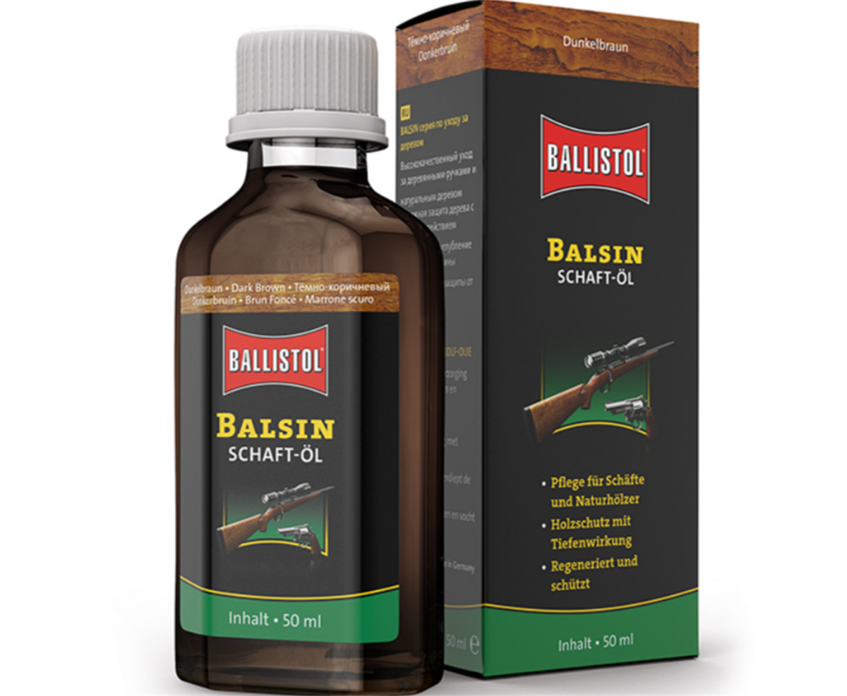 Ballistol Balsin Schaftöl 50 ml Dark Brown Kundak Yağı