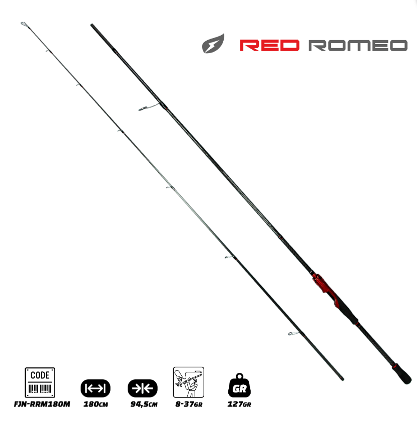 Fujin Red Romeo 180cm 8-37gr Spin Kamış FJN-RRM180M