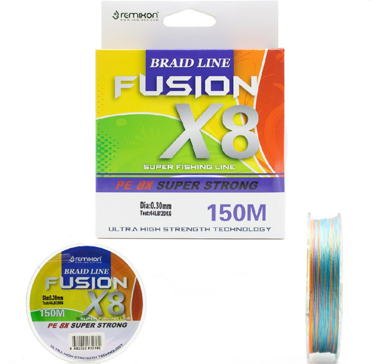 Remixon Fusion 150M X8 Multi Color İp Misina