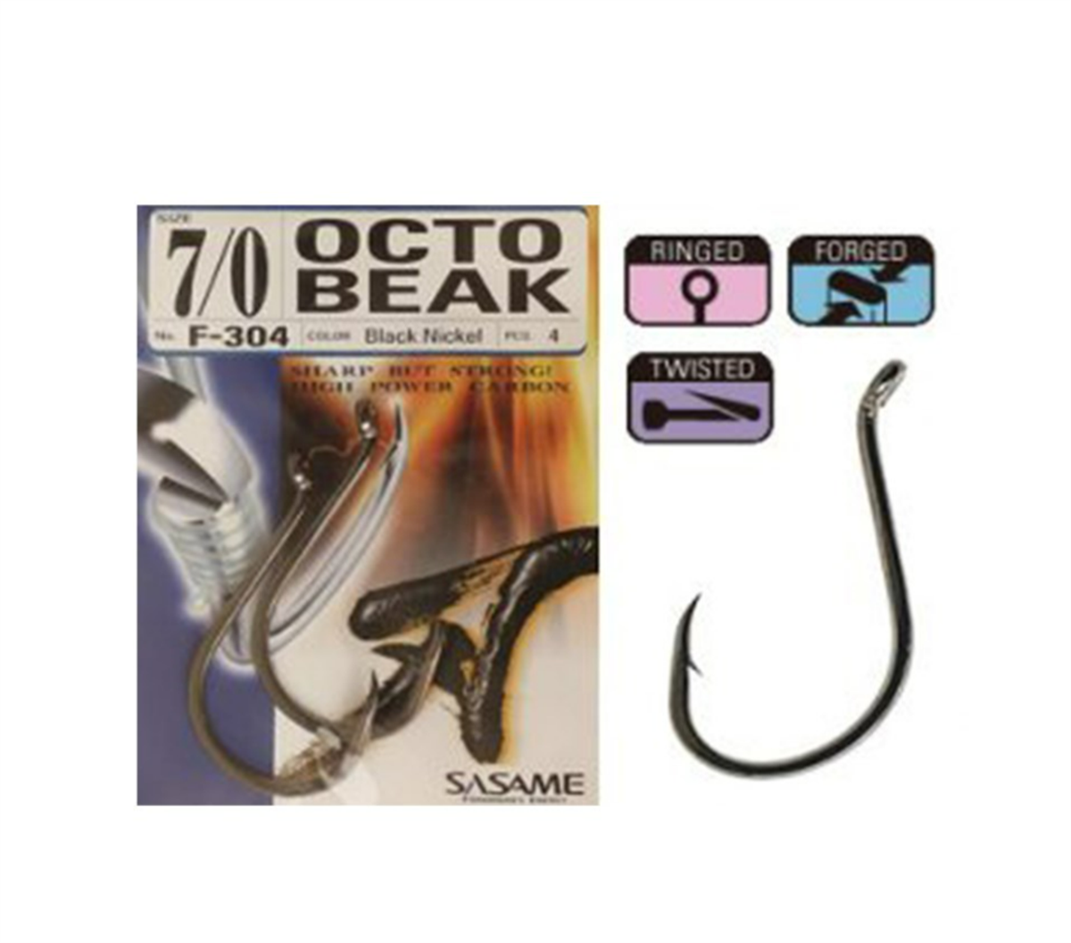 Sasame F-304 Octo Beak Serisi Olta İğnesi