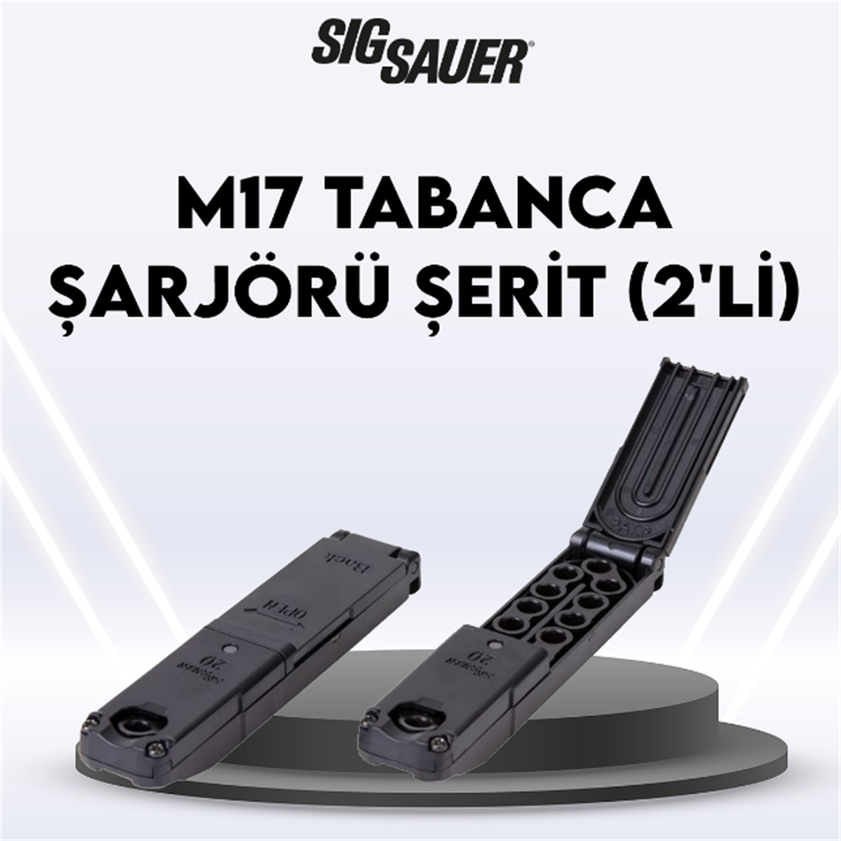 SIG SAUER M17 TABANCA ŞARJÖRÜ ŞERİT (2'Lİ)