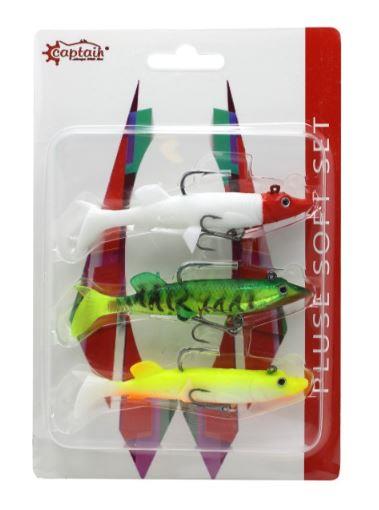 Captain 3068 Pluse Soft Turna Silikonu 3'lü Mix Set Suni Yem
