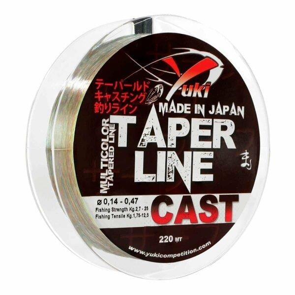 Yuki Taper Line Cast 220mt 0.18-0.47mm Misina