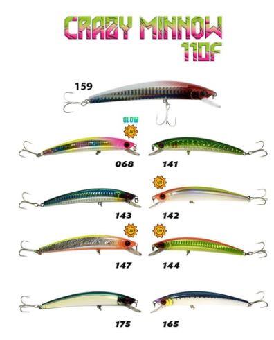 Fujin Crazy Minnow 110F 12gr Maket Balık