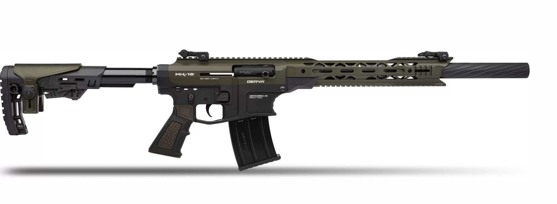 Derya MK-12 AS-103S Siyah - Haki Full Metal Otomatik Av Tüfeği