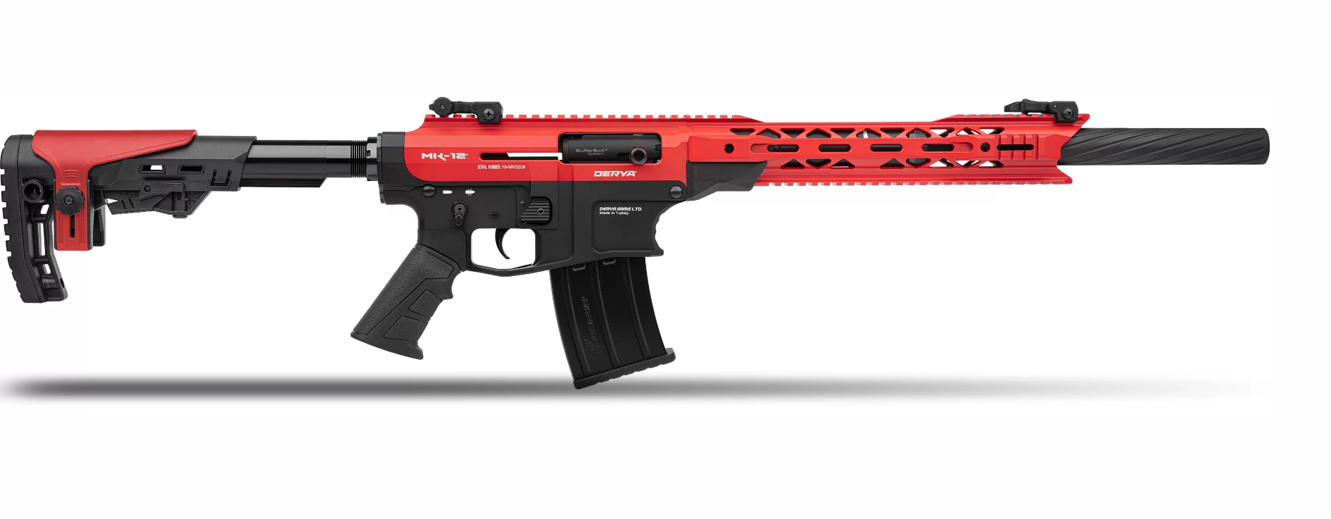 Derya MK-12 AS-104S Siyah - Kırmızı Full Metal Otomatik Av Tüfeği